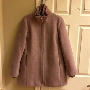 JCrew Italian stadium cloth coat in light purple